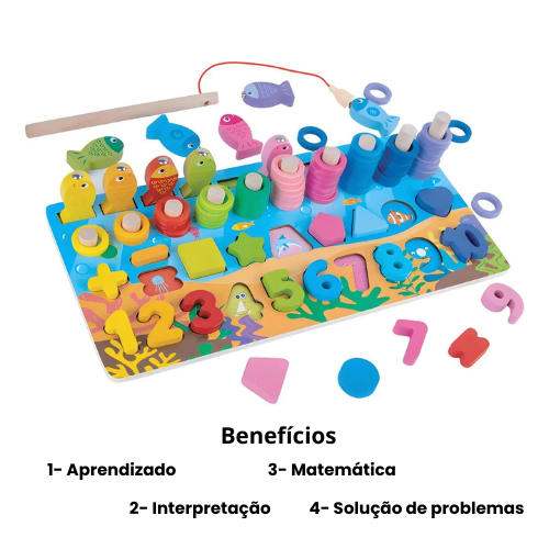 Tabuleiro Aprenda Somar Brincando- Multi Atividade Educativo