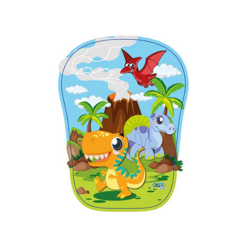 Tapete de Atividades Para Bebê Piano Play Funny Dino