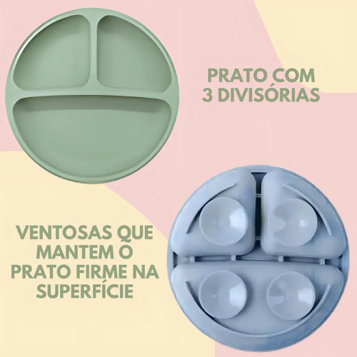 Kit Alimentação Infantil silicone