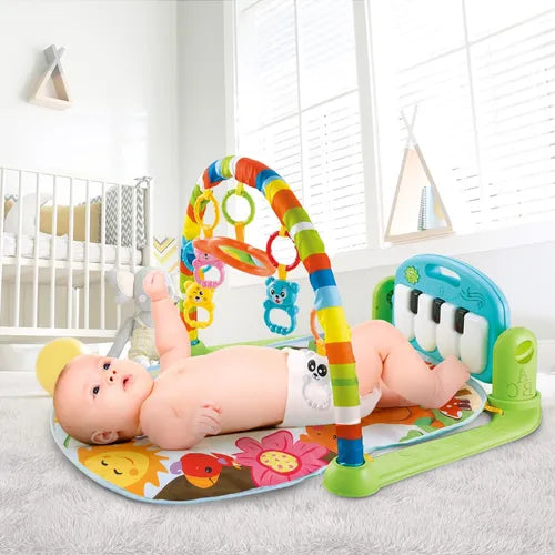 Tapete de Atividades Para Bebê Piano Play Funny Dino