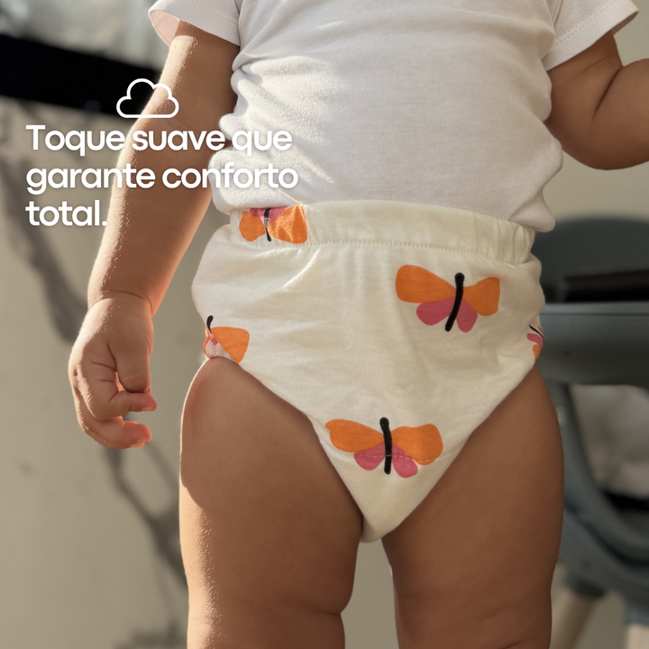 Kit Fraldas Reutilizáveis [Desfralde 2x mais Rápido]